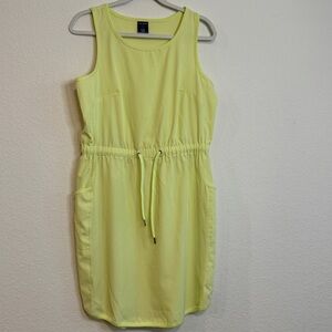 🍋 Lemon Glow Active Charm | Tek Gear Drawstring Waist Tank Dress - Size M